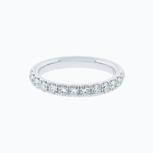 0.73 CT Round Half Eternity CVD EF/VS1 Diamond Wedding Band