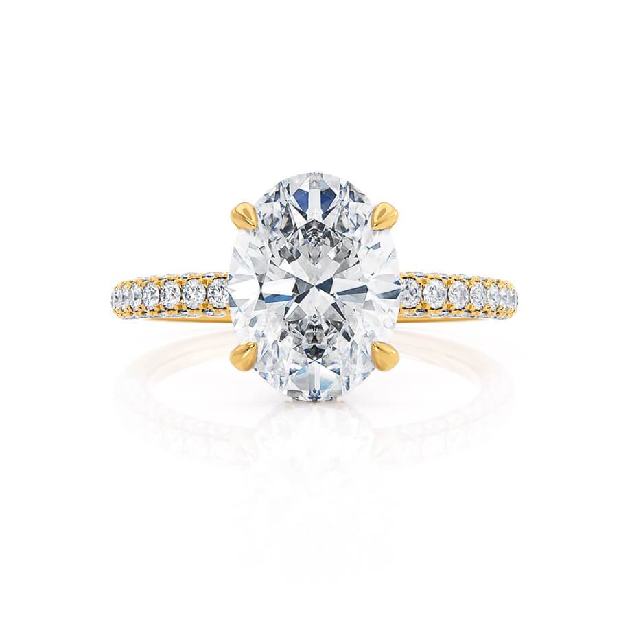 1.20 CT Oval Hidden Halo CVD G/VS1 Diamond Engagement Ring