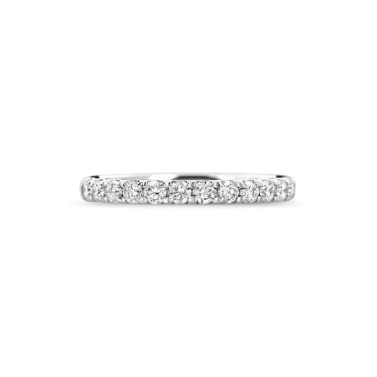 0.7 CT Round Full Eternity Stackable Wedding Band