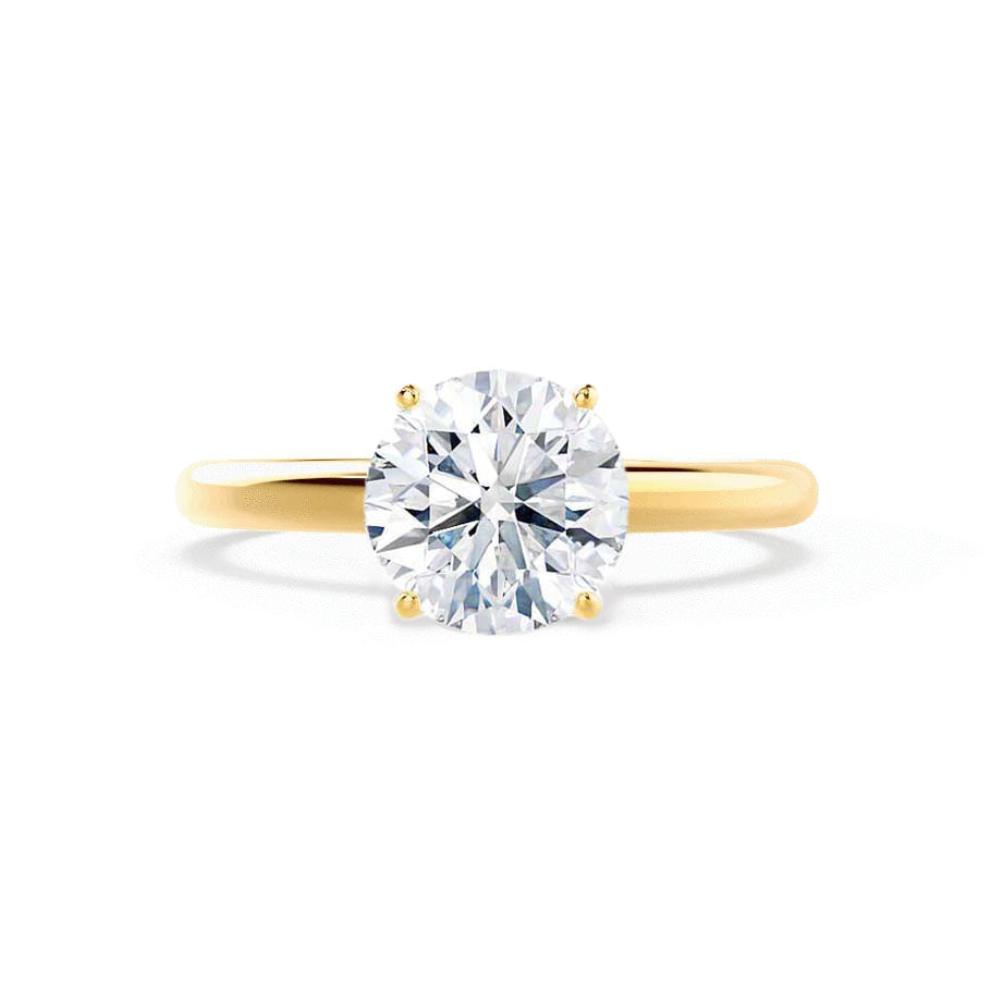 1.20 CT Round Solitaire CVD F/VVS1 Diamond Engagement Ring