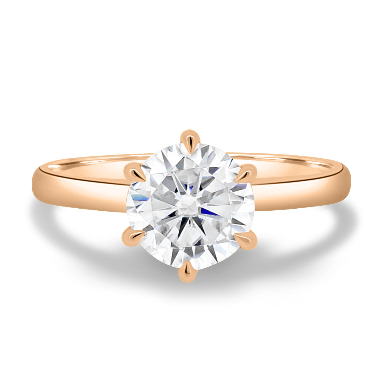 1.83 CT Round Solitaire CVD G/VS2 Diamond Engagement Ring