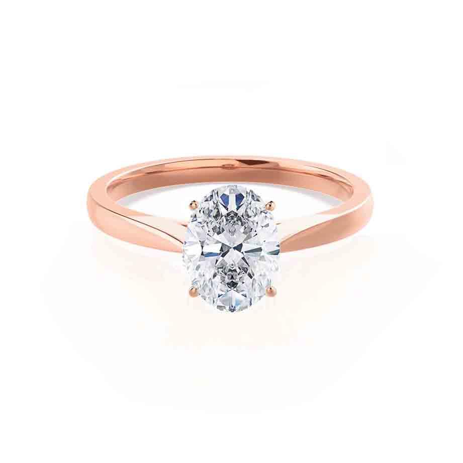 1.50 CT Oval Solitaire CVD E/VS2 Diamond Engagement Ring