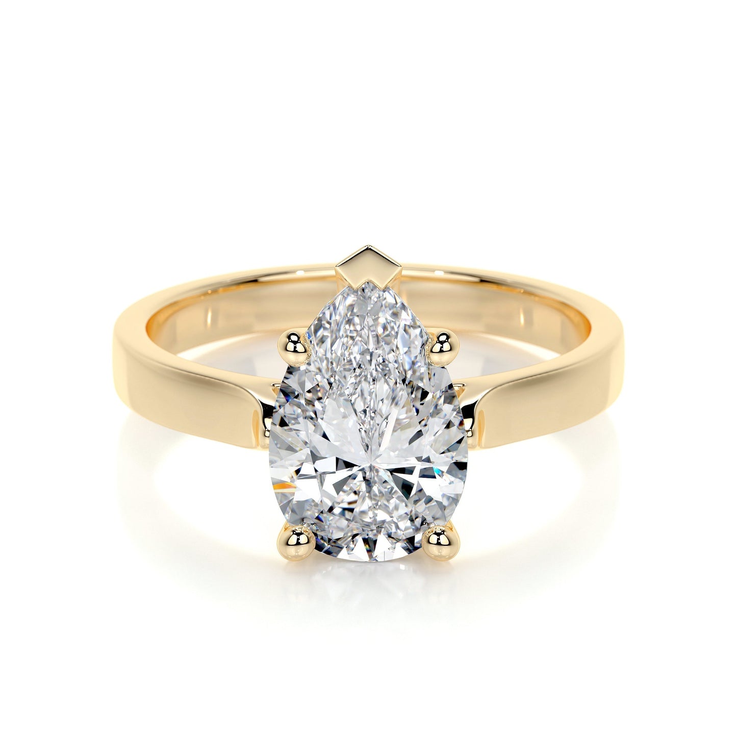 2.0 CT Round Solitaire CVD E/VS2 Diamond Engagement Ring