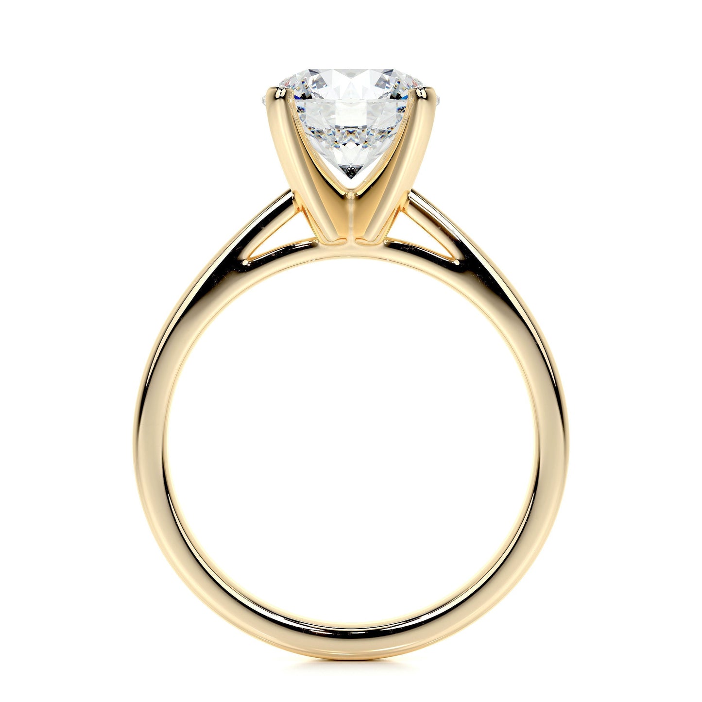 2.0 CT Round Solitaire CVD H/VS2 Diamond Engagement Ring