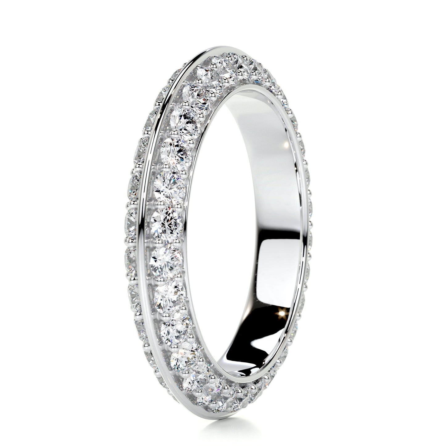 0.5ct Round EF- VVS Diamond Full Eternity Wedding Band